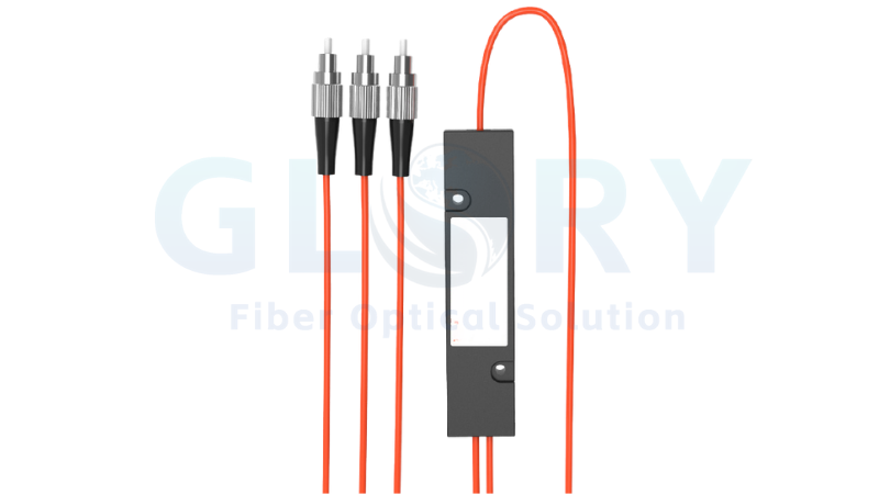 Premium 1x2 Multimode Fused Fiber Coupler/Splitter with ST Connectors Premium 1x2 Multimode Fused Fiber Coupler/Splitter with ST Connectors